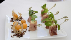 Makis au miel, jambon et Tomme de Savoie