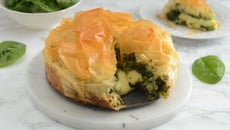 Tarte filo aux épinards et au from'chaud