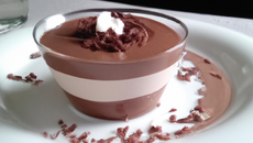 Mousse au chocolat et fromage blanc