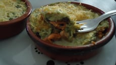 Cassolettes de moules aux poireaux