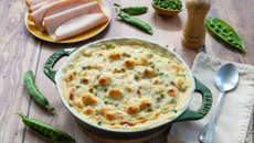 Gratin de gnocchi aux tranches de blanc de poulet