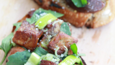 Bruschetta en trompe-l'oeil