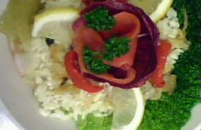 Salade d'oignons rouges et wakamé à l'orange