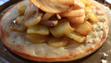 Galette de pomme de terre au fois gras