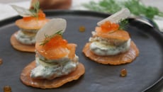 Petits croustillants de saumon