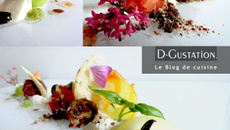 Variation autour de la tomate-mozzarella, kefta au cumin et chips de pain