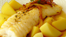 Filets de sole au jus de pommes acidulées