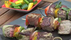 Brochettes de bœuf à la plancha