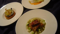 Trio de gourmandises au roquefort