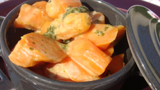 Carottes glacées à la crème