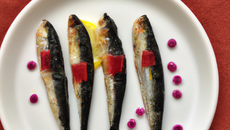 Sardines marinées au chèvre frais