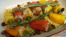 Mini-poivrons farcis aux blettes à la niçoise