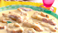 Chapon aux bananes et lait de coco