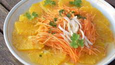 Salade de carottes à l'orange et au gingembre