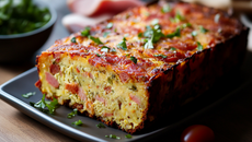 Cake jambon lardons et chorizo