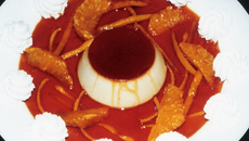 Crème caramel à l'orange