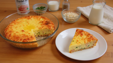 Quiche sans pâte au thon et fines herbes