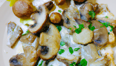 Rôti de dindonneau aux champignons