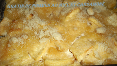 Gratin de pommes miel et cardamone