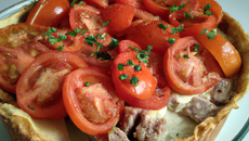 Quiche thon - tomate