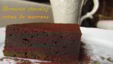 Brownie chocolat marron