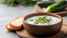 Soupe froide de concombre