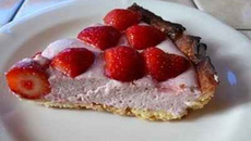 Tarte mousseuse aux fraises