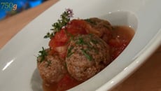 Boulettes de viande, sauce tomate