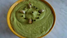 Purée de pois cassés au fumet de poisson