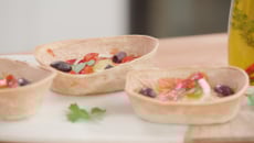 Barquitas façon pizza au chorizo