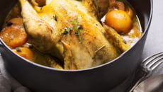 Poulet aux abricots et au cidre