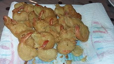 Beignets de crevettes sans gluten et sans lactose