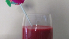 Smoothie framboises et citron vert