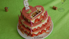 Un cœur de fraisier