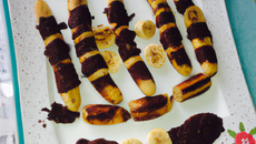 Banane au chocolat par les enfants pour les enfants