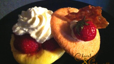 Délice de fraises en mousseline