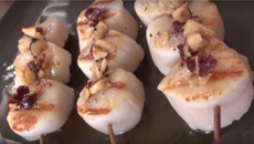 Brochette de St Jacques au romarin