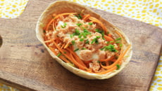 Tacos carottes et saumon