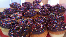 Cupcakes chocolat-noix de coco