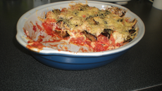 Lasagnes poulet-aubergines