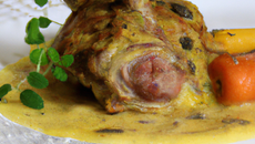 Lapin moelleux à la moutarde