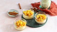 Risotto sucré aux pommes caramélisées