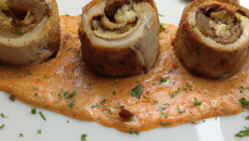 Rouleau de poulet aux châtaignes d'eau