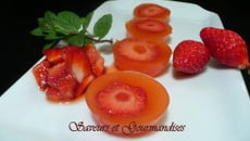 Fraises en gelée d'orange
