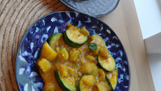 Courgette à l'ananas et au curry