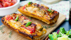 Tartine gratinée au poulet