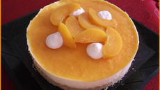 Entremets aux pêches