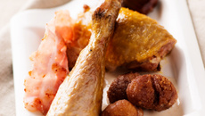 Pintade aux marrons et Cognac