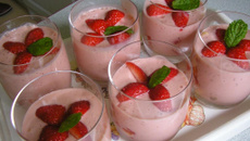 Mousse à la fraise maison