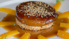Tatin de mangues foie gras au sésame